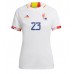 Günstige Belgien Michy Batshuayi #23 Auswärts Fussballtrikot Damen WM 2022 Kurzarm